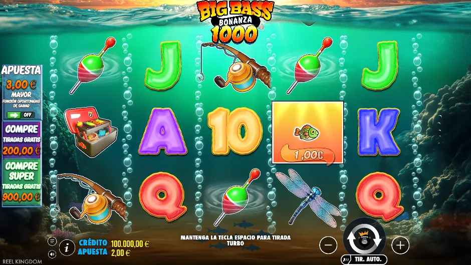 Big Bass Bonanza 1000 — pantalla del juego