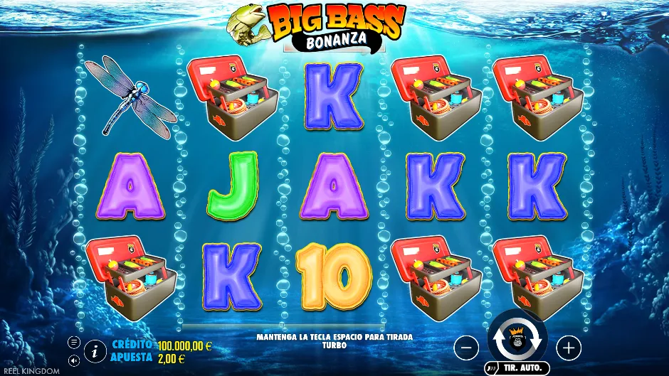 Big Bass Bonanza — pantalla del juego