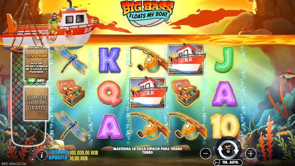 Big Bass Floats My Boat — pantalla del juego