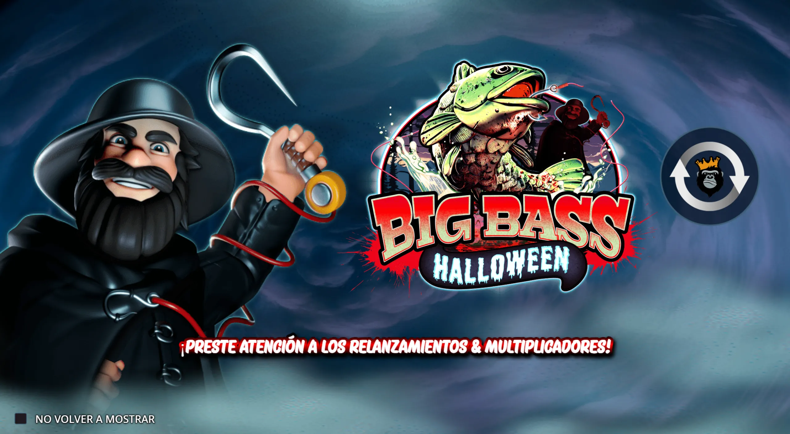 Big Bass Halloween — pantalla de inicio