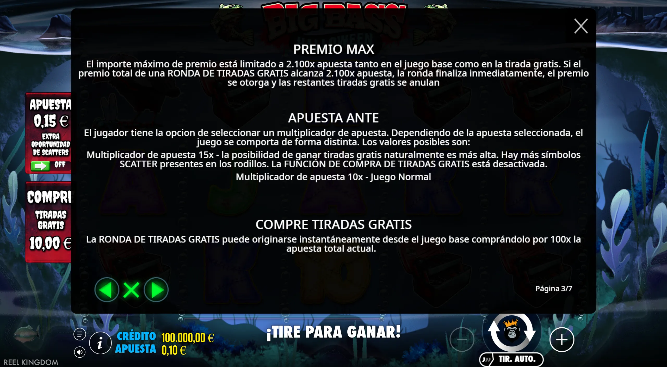 Big Bass Halloween — ante y compra