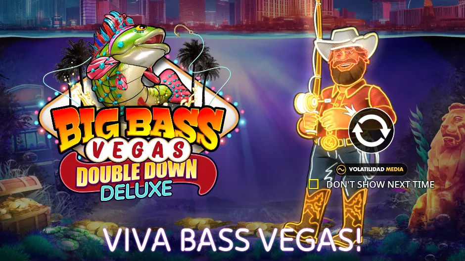 Big Bass Vegas — pantalla de inicio